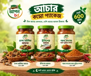 ৩ স্বাদের কম্বো প্যাকেজ — ৬০০ গ্রাম